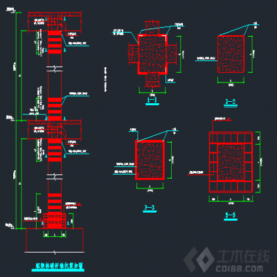 湖北黃岡加固公司提供混凝土柱加固樣圖圖紙